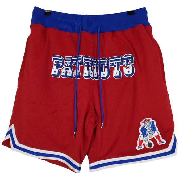 Just Don New England Patriots Mitchell & Ness NFL Medium‎ Jersey Shorts Red NWT